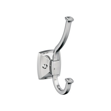 Amerock Kinsale Transitional Double Prong Polished Chrome Wall Hook H3700226